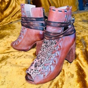 FREEBIRD open toe bootie